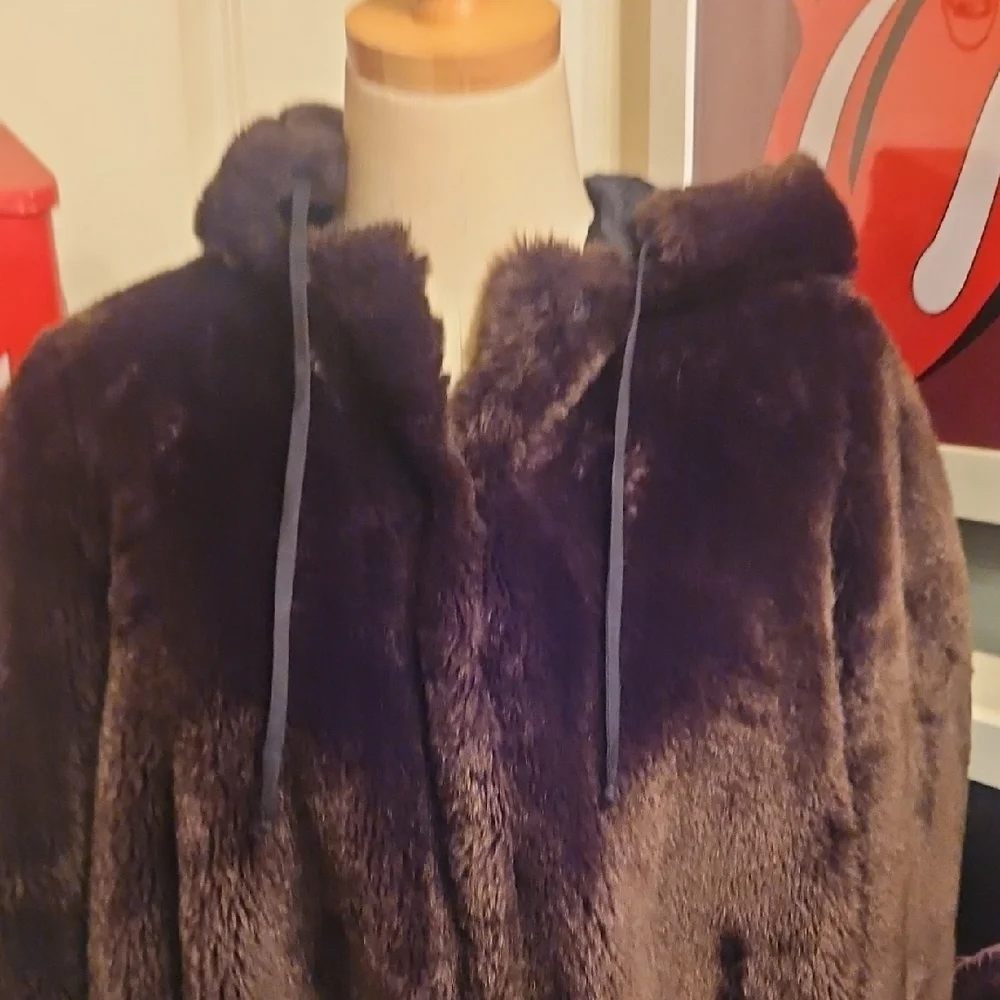 Morgane Le Fay Dark Brown Teddy Jacket - Picture 3 of 10